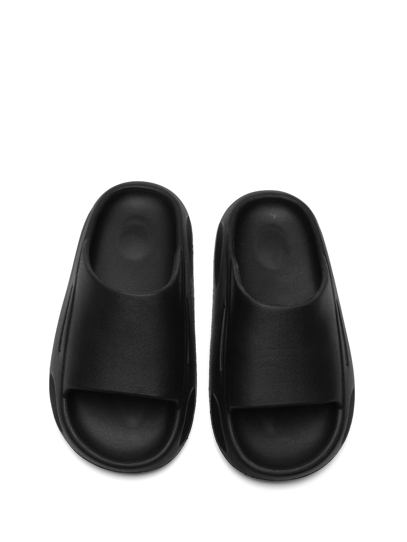 Kids' Classic Indoor & Outdoor Slippers, Anti-Slip & Durable, Black, Popular For Boys Black